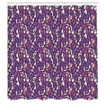 thumbnail image 2 of Ambesonne Abstract Shower Curtain, Alphabet in Lilac Theme, 69"Wx84"L, Multicolor, 2 of 4