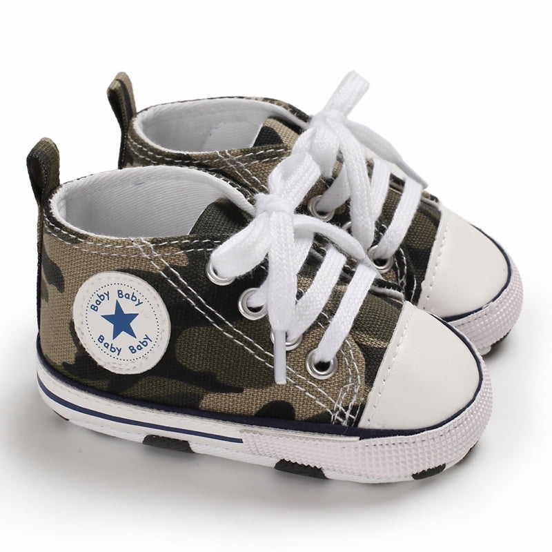 Newborn Baby Boy Girls Canvas Shoes 