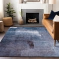 thumbnail image 6 of HomeRoots 665282 8 x 10 ft. Navy Blue & Ivory Abstract Transitional Washable Machine Made Rectangle Area Rug with UV Protection, 6 of 9