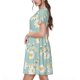 thumbnail image 2 of Disketp Floral Daisy para Vestido de Manga Corta para Mujeres, Vestidos de Verano para Mujeres, Casual y Holgado para la Playa, 2 of 6