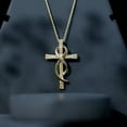 thumbnail image 6 of Rosec Jewels Lab Created Diamond Cross Pendant for women (Ef-Vs Quality) - Infinity Cross Necklace - Christmas Jewelry Gift, 18K Yellow Gold, 6 of 8