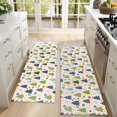 thumbnail image 4 of Kitchen Rugs Sets Of 2,Multicolor Christmas Tree and Ornament Pattern Anti Fatigue Kitchen Mat Rugs Non Slip Washable,Decorative Kitchen Floor Mats for Kitchen,Sink,Laundry,17"X47", 4 of 5