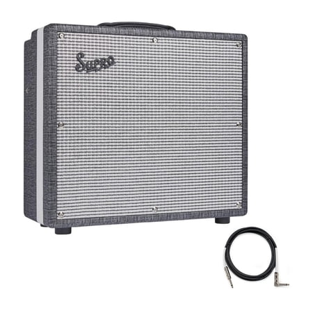 Supro 1695TJ Black Magick 1x12 25W Tube Combo Amp (Black Rhino) w/ Guitar Cable