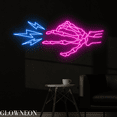 thumbnail image 4 of Glowneon Skeleton's Hand Lightning Neon Sign, Halloween Wall Led Sign, 4 of 5