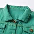 thumbnail image 5 of GEZHEN Kids Long Sleeve Casual Denim Jacket Solid 5 Colors Toddler Babys Boys Girls Leisure Warm Jean Coat Spring Winter Clothes Coat Jacket Solid Colour for Babys, 5 of 8