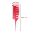 thumbnail image 3 of Hair Dyeing Comb 3-Way Sectioning Highlight Comb Professional Weave Weaving, 3 of 6