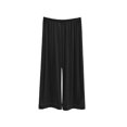 thumbnail image 6 of Jesvior Women'S High Waisted Wide Leg Cropped Pants Casual Straight Leg Lounge Trousers Knit Elastic Waist Soft Pajama Style Pants for Summer, 6 of 7