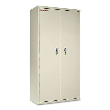 Storage Cabinet, 36w x 19 1/4d x 72h, UL Listed 350 Degree, Parchment