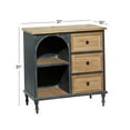 thumbnail image 4 of DecMode 31" x 31" Brown Wood 3 Drawer and 2 Shelf Cabinet, 1-Piece, 4 of 15