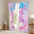 thumbnail image 3 of Castle Fairy Pink Salamander Black Out Curtains,Axolotl Curtains Pack of 2 (42x63 Each), 3 of 6