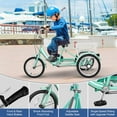 thumbnail image 4 of FICISOG 16" Kids Trike Tricycle for Boys, 1-Speed 3 Wheel Bikes for Beginner Riders, Child Cruiser Bike with Adjustable Height and Rear Basket, 4 of 9