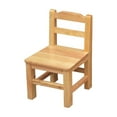 thumbnail image 1 of Silla de madera para niños con respaldo resistente y respaldo de escalera estable para el hogar. Altura del asiento 22cm, 1 of 9