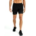 thumbnail image 3 of LALAMELON Men's 2 in 1 Workout Shorts Quick Dry Athletic Shorts with Liner Phone Pockets Towel Loop Back Ziper Pocket, 3 of 8