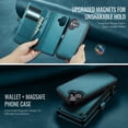 thumbnail image 3 of Funda Wallet Defense para iPhone 16 de 6.1 pulgadas con RFID, azul y verde, 3 of 9
