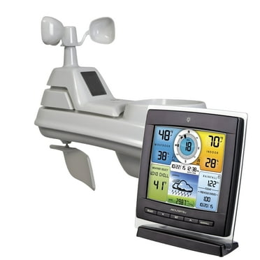 AcuRite Iris® (5-in-1) Home Weather Station with Color Display for Temperature, Rain Gauge (01528)