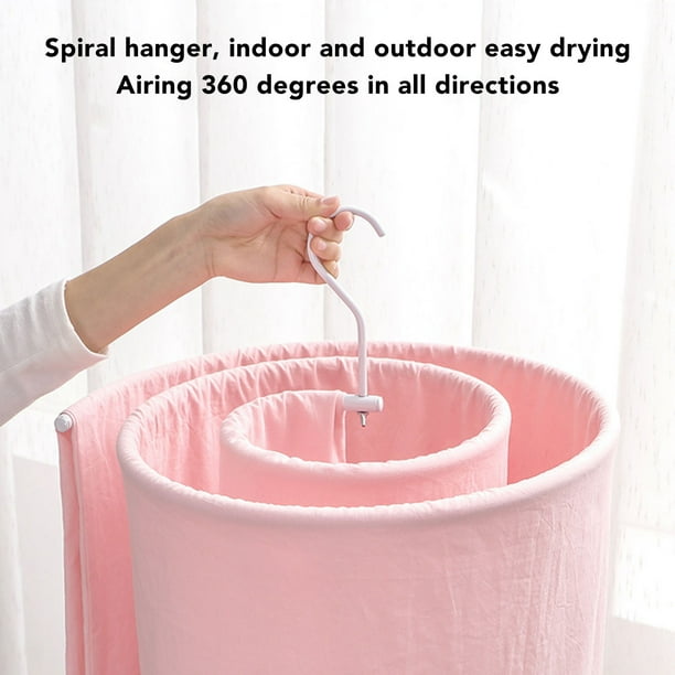 Tendedero para colchas, percha para sábanas de colcha en espiral