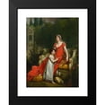 thumbnail image 2 of François Gérard 19x24 Black Modern Framed Museum Art Print Titled - Elisa Bonaparte with Her Daughter Napoleona Baciocchi (1810), 2 of 5