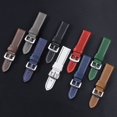 thumbnail image 3 of 18 Mm 20 22 24 Banda De Reloj De Cuero Vintage Pulsera Deportiva Hebilla De Acero Inoxidable Accesorios De Repuesto, 3 of 4