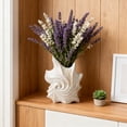 thumbnail image 6 of shyuyusa Vase For Hydroponic Flower Arrangements Decorative Vase For Living Room White, 6 of 7