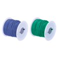 thumbnail image 1 of 22 Calibre Silicona Cable 22AWG Eléctrico Cable Trenzado Cable Flexible Estañado Cobre Cable Alta Temperatura Conexión Cable Carrete Azul y Verde 30 m/98,4 Pies 2uds, 1 of 7