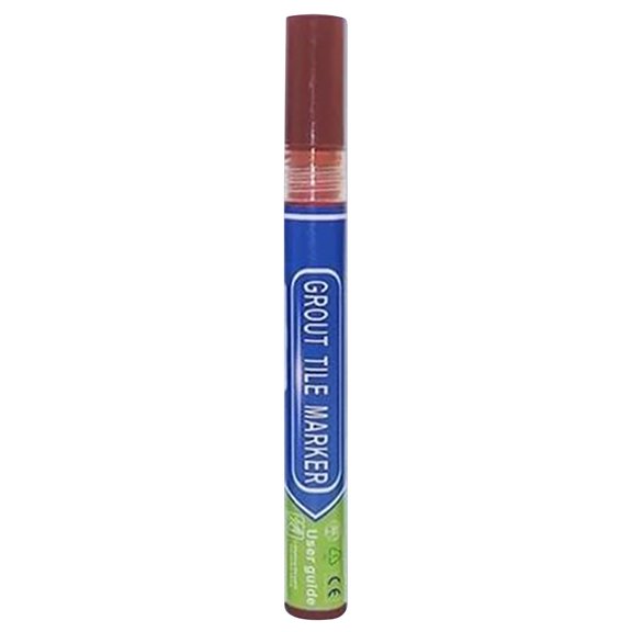 WYQLFSB Grout Pen Cream Tile Paint Marker: Waterproof Grout Paint Pen, Tile Grout Colorant and Sealer Pen for Bathroom, Shower, Kitchen, More - Cream, Narrow 20ml Brown