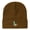 Caramel, variant on Couple Little Blue Ducks Embroidered Heavyweight Acrylic Knit Beanie, Unisex High Stretch Warm Hat in Multiple Colors, Perfect Adult Gift