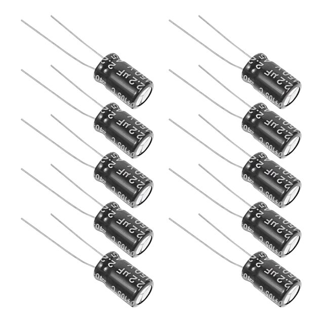 Miangastore Ensemble de Condensateurs Noir 60Ensemble 1.4X0.3X0.3In