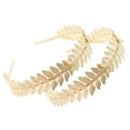 thumbnail image 1 of Diadema de hoja con corona de diosa romana, diadema bohemia para novia, Navidad, aro para el pelo para mujeres y niñas, diadema para boda, decoración de fiesta, tocado, disfraz de cosplay, tocado hech, 1 of 5