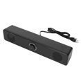 thumbnail image 1 of Barra De Sonido, Fácil De Usar BT 5.0 Conexión Por Cable Computadora Alimentada Por USB Altavoz Externo Sonido Estéreo Para PC, 1 of 7