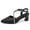 Black, variant on kkdom Womens Sandals Heels Pumps Closed Pointed Toe Block Heels Slingback Casual Chunky Heels Office Shoes Gold Size 5.5
