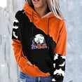 thumbnail image 2 of Blusa de manga larga suelta con estampado de Halloween a la moda para mujer, camisetas informales, sudaderas con capucha Pompotops  FGAJ17097, 2 of 5