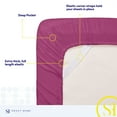 thumbnail image 2 of Sweet Home Collection King Sheet Sets, Classic 1800 Series Deep Pocket 4 Piece, Luxury Soft Microfiber Bed Sheet Sets, Berry, 2 of 5