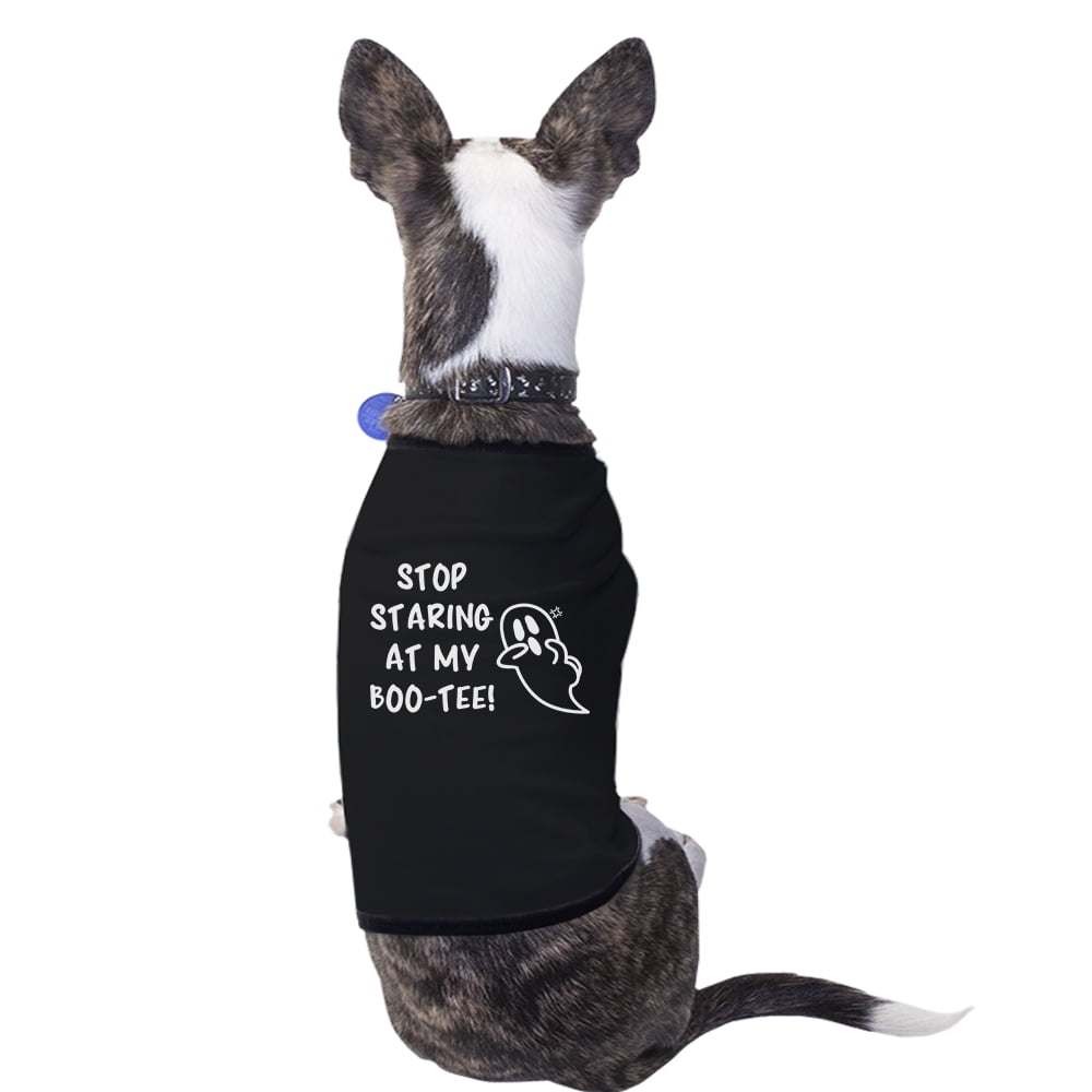 Stop Staring At My Boo-Tee Cute Halloween Pet Shirts For Small ...