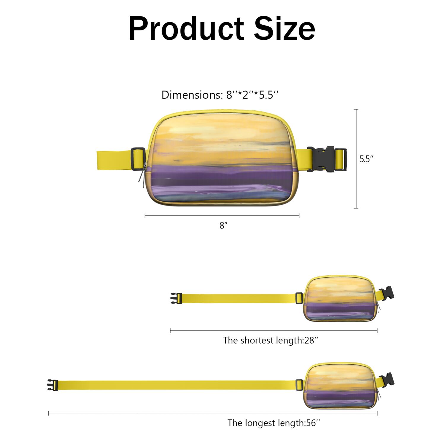 Fanny Pack Adjustable Belt Bag for Women Fashion Waist Packs Running Workout Hiking Travel Fanny Pack Abstract Geometry Colorful