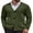 Army Green, variant on Men's Cardigan Sweater Cable Knit V Neck Button up Sweaters Ribbed Cardigan Sweater with Pockets