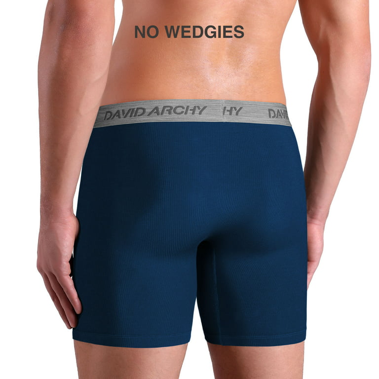 DAVID ARCHY Adult Men's Underwear Ultra Soft Micro Modal Boxer