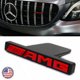 thumbnail image 1 of Adecuado para la versión AMG parrilla delantera GT placa de identificación insignia emblema decoración deporte rojo, 1 of 4