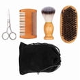 thumbnail image 5 of Set of 4 beard combs and brushes for men, 5 of 5