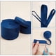 thumbnail image 4 of 3 rollos, 3 estilos, cinta de terciopelo de doble cara, azul océano, terciopelo plano, 4 of 9
