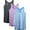 06# 3Pack:Dark Gray+Purple+Light Blue, variant on Womens Workout Yoga Tank Top Racerback Running Athletic Shirts 3 Pack,Black+Dark Gray+Light Blue,US Size XL