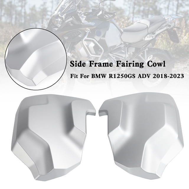 Side Frame Fairing Cowl Guards Radiator Cover For BMW R1250GS ADV 2018-2023 Silver