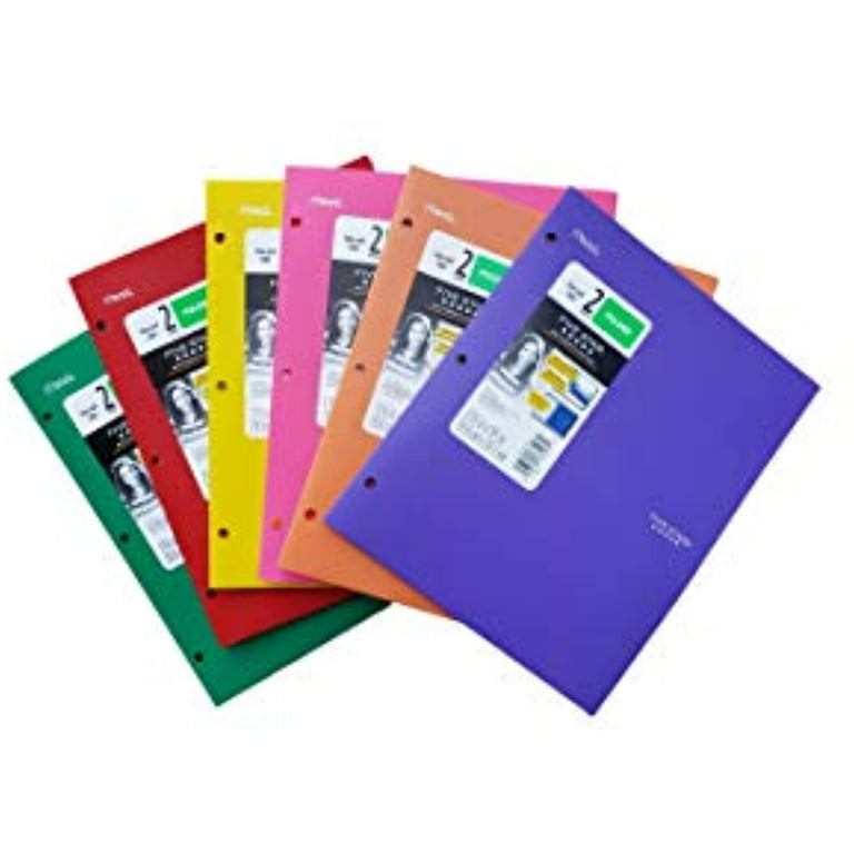 Five Star 2 Pocket Folder, Stay-Put Folder, Plastic Colored Folders with  Pockets & Prong Fasteners for 3-Ring Binders, For Home School Supplies &  Home