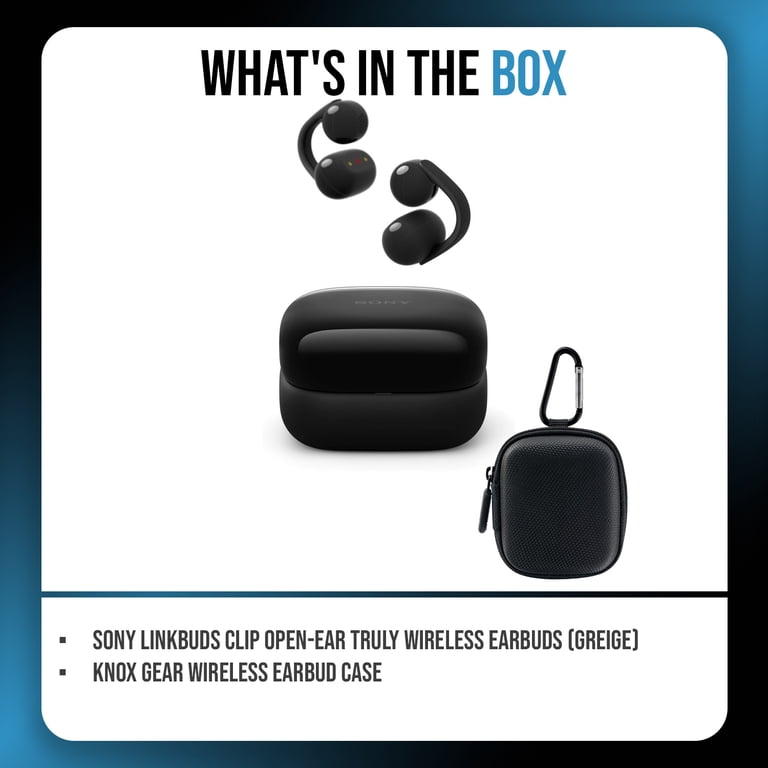 Sony LinkBuds Clip Open-Ear Truly Wireless Earbuds with Earbud