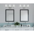 thumbnail image 2 of Status Collection Three-Light Polished Chrome Etched Linen Glass Coastal Bath Vanity Light, 2 of 7