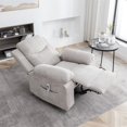 thumbnail image 2 of Triple Tree Power Lift Adjustable Reclining Sofa Recliner with Massage & Heating, Beige, 2 of 7