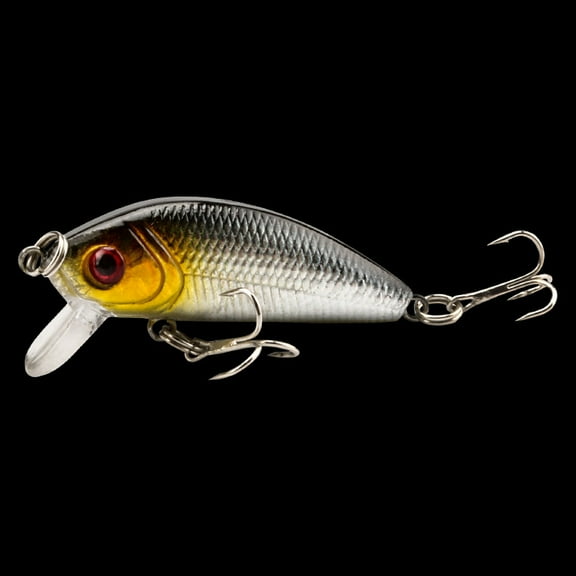 2PC Fishing Lures Jigs 5cm/3.4g Small Minnow realistic silhouette Hard Bait  Plastic Micro Fishing Gear