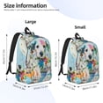thumbnail image 4 of Daiia A Funny Little Dalmatian Puppy Vintage Canvas Backpack for Men and Women ,Hiking Backpack,Travel Laptop Bag for School,Large Capacity Backpack, 4 of 8
