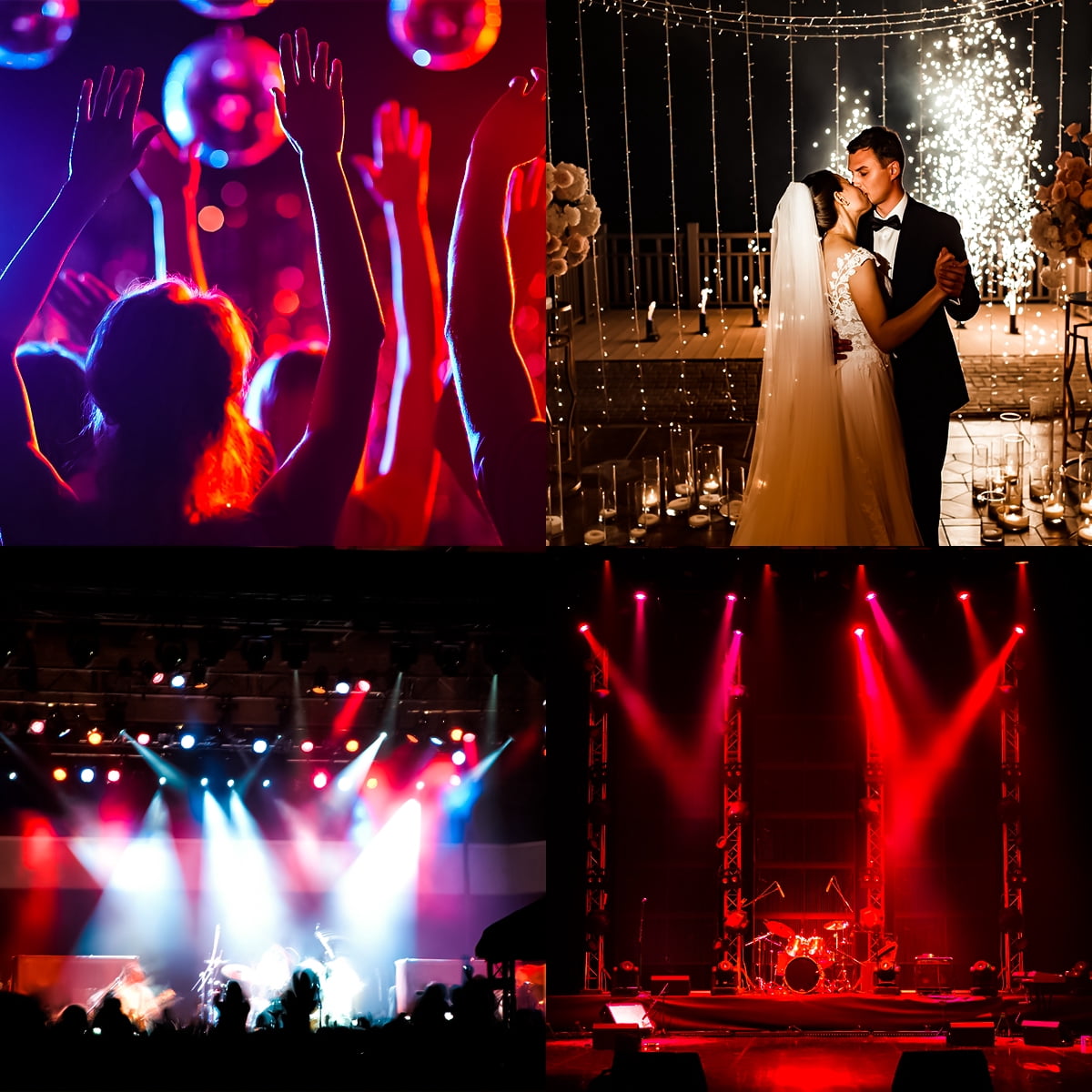 1Pcs Mini Beam 230W 7R Moving Head Stage Light Rainbow Led Spot Dmx Dj Bar Party Wedding Christmas