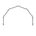 thumbnail image 2 of Ornament 13/16 6-Sided Bay Window Curtain Rod - Cocoa, 2 of 3