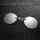 thumbnail image 2 of Gafas retro redondas de tres colores con clip para la nariz 2025 Gafas de sol Morpheus Gafas de sol sin montura para hombre, 2 of 3